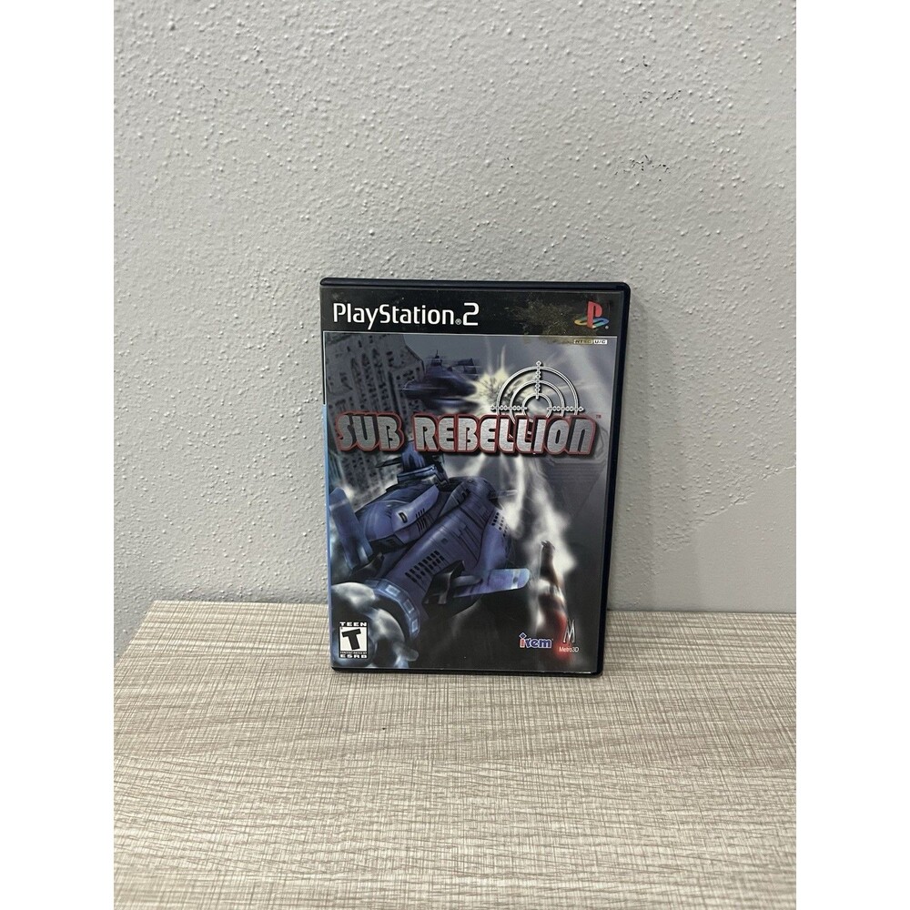 Sub Rebellion PS2 PlayStation 2 Black Label Complete CIB with Manual Cover Art